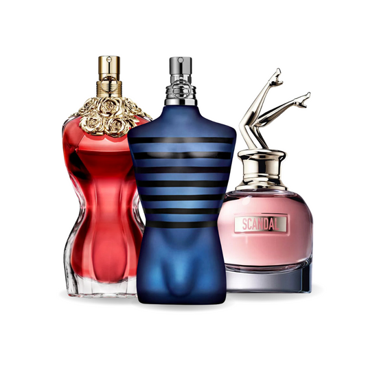 Combo de 3 perfumes LA BELLE, ULTRA MALE, Gaultier SCANDAL 100ml